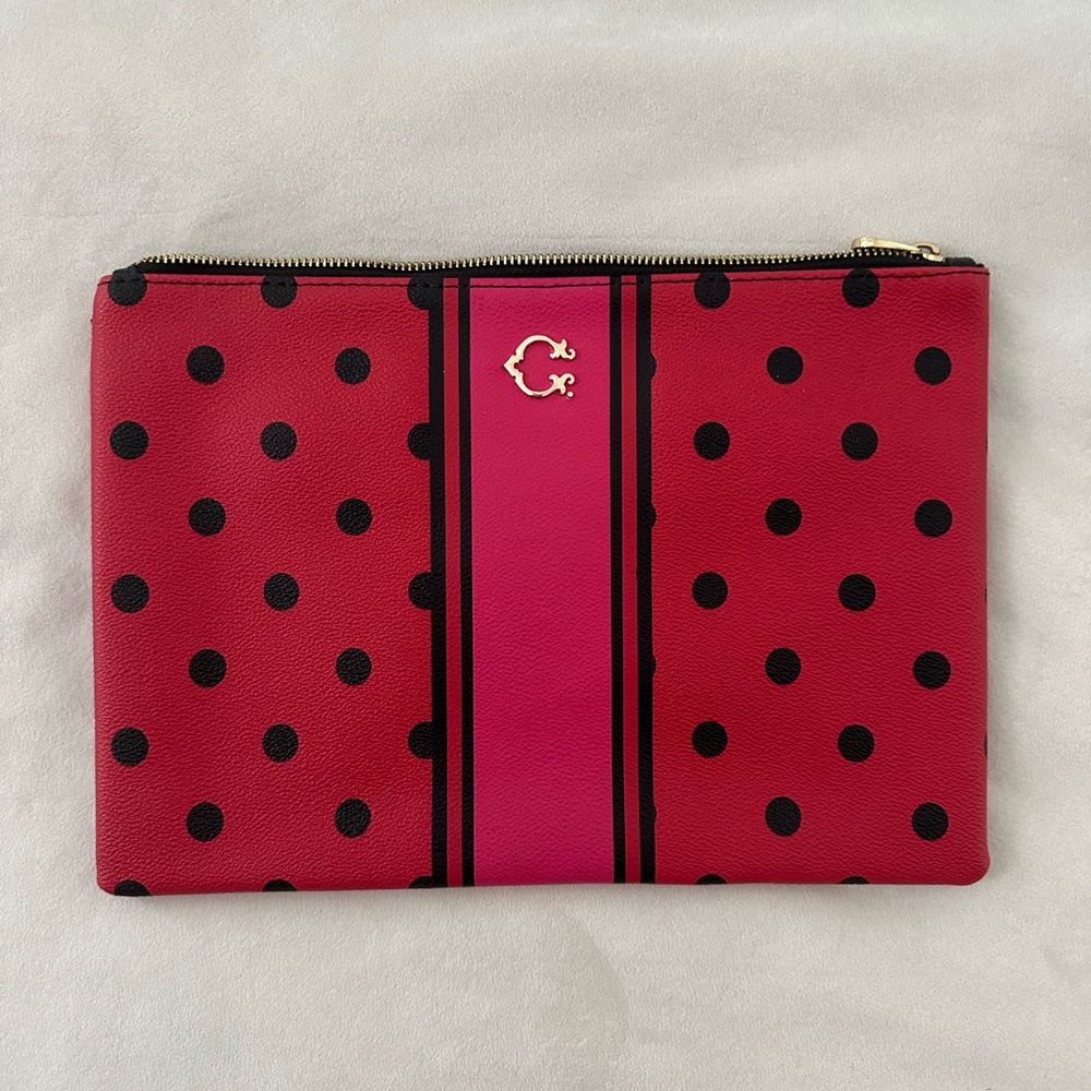 C. WONDER Pink, Red, and Black Pouch / Clutch